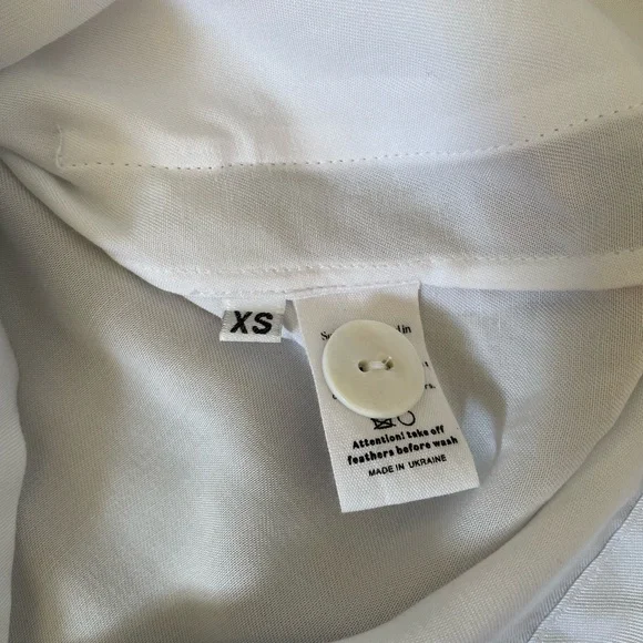 Sleeper Feather Blouse Pajama Top XS - Picture 8 of 8